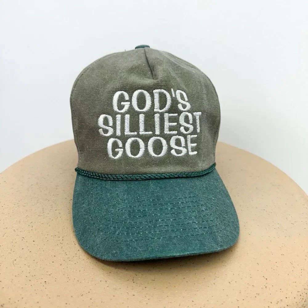 TikTok Trending Cobra Embroidered “God’s Silliest Goose” Tall Crown Vintage Insp